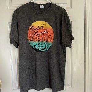 Outer Banks T-Shirt, Gray, size L